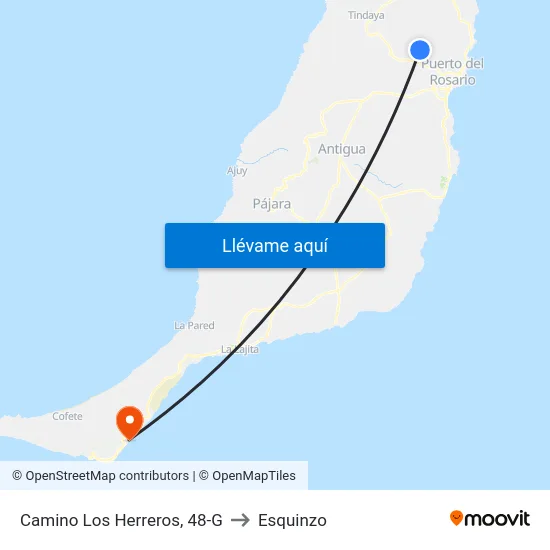 Camino Los Herreros, 48-G to Esquinzo map