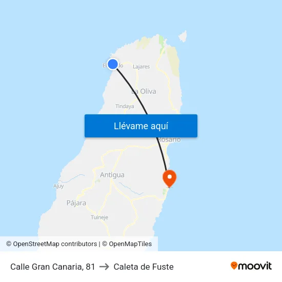 Calle Gran Canaria, 81 to Caleta de Fuste map