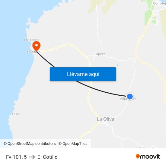 Fv-101, 5 to El Cotillo map