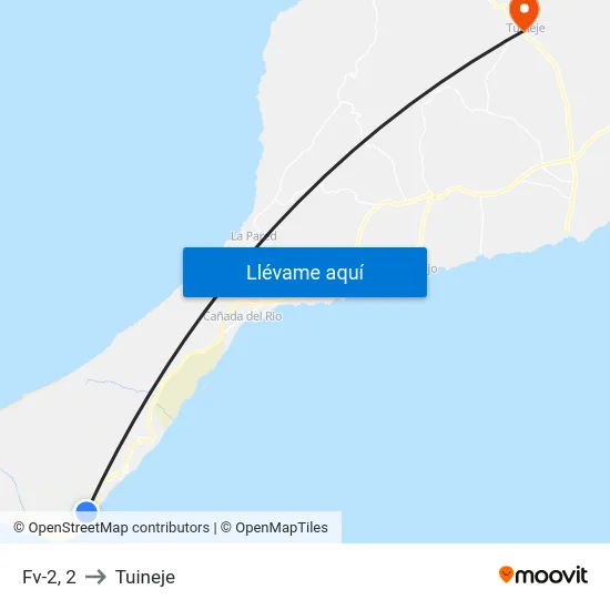 Fv-2, 2 to Tuineje map