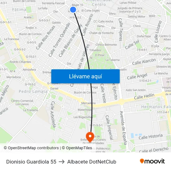 Dionisio Guardiola 55 to Albacete DotNetClub map
