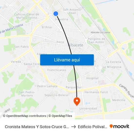 Cronista Mateos Y Sotos-Cruce G. Ciscar to Edificio Polivalente map