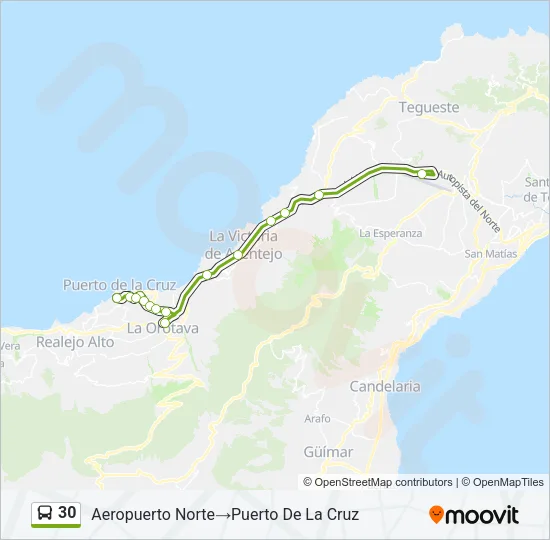30 Bus Line Map