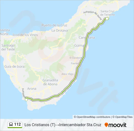 112 Bus Line Map