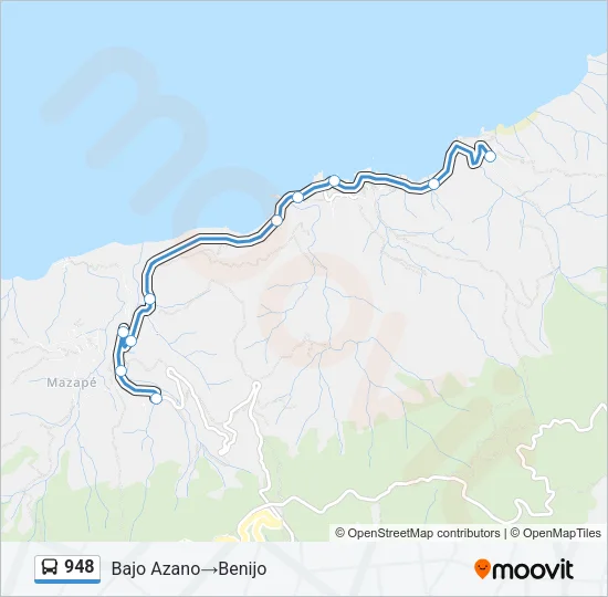 948 Bus Line Map