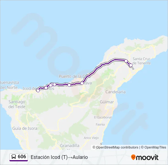 606 Bus Line Map