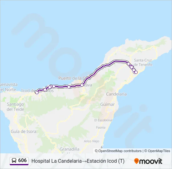 606 Bus Line Map