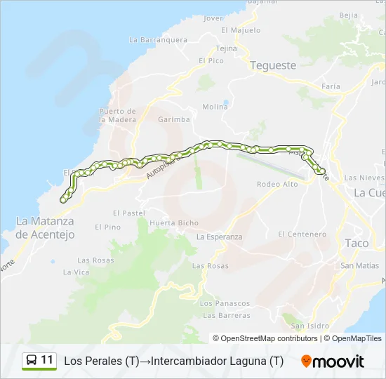 11 Bus Line Map