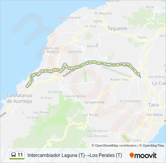 11 Bus Line Map