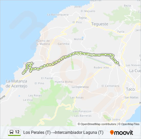 12 bus Line Map