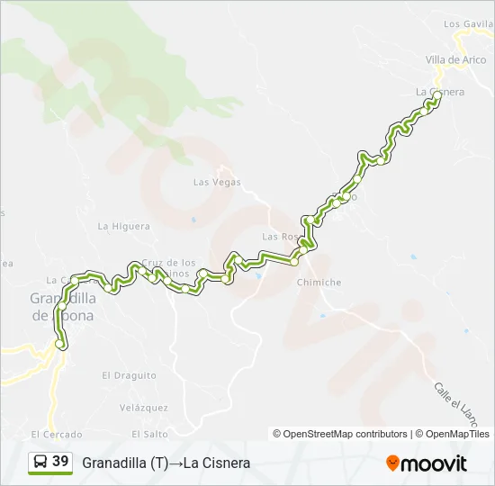 39 Bus Line Map
