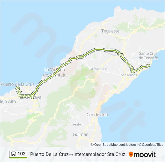 102 Bus Line Map