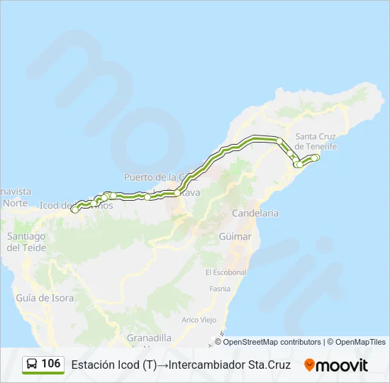 106 Bus Line Map