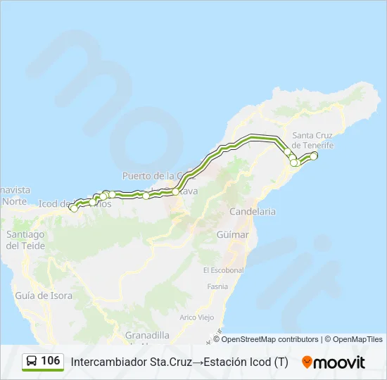 106 Bus Line Map