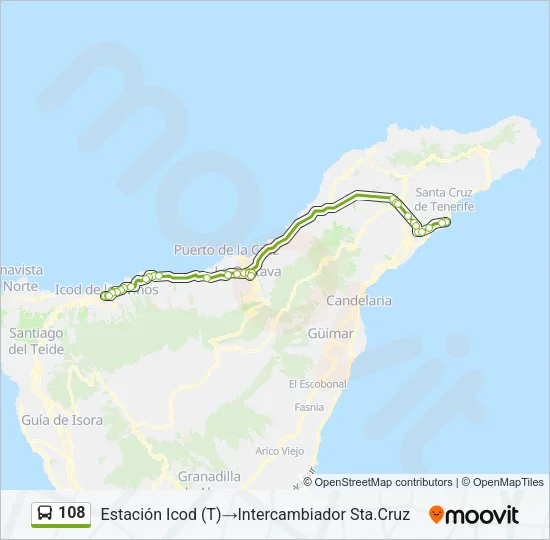 108 Bus Line Map