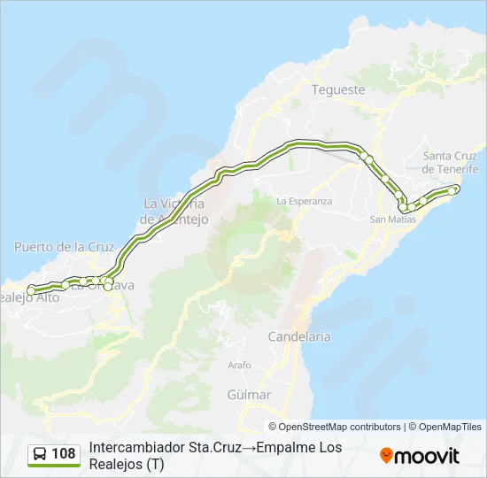 108 Bus Line Map