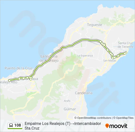 108 Bus Line Map