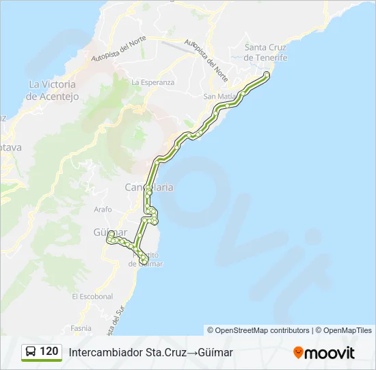 120 Bus Line Map