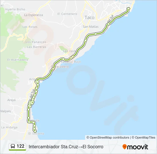 122 Bus Line Map