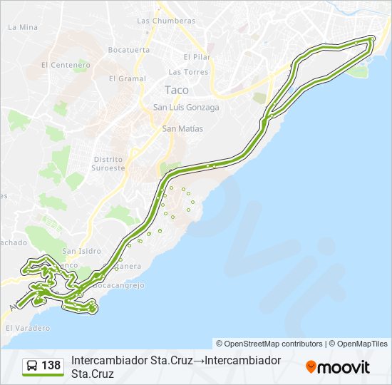 138 bus Line Map