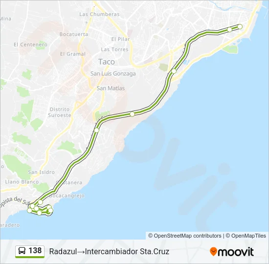 138 Bus Line Map