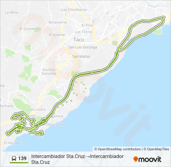 139 Bus Line Map