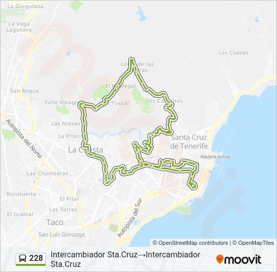 228 Bus Line Map