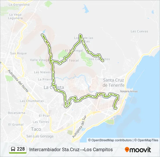 228 Bus Line Map