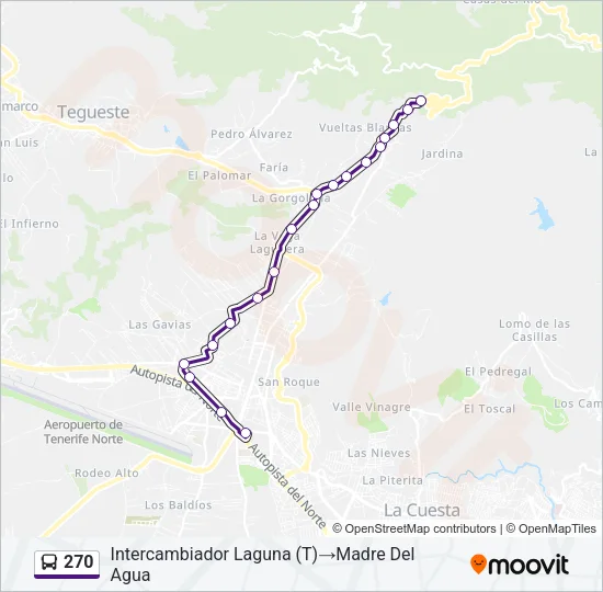 270 Bus Line Map