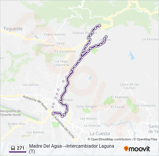 271 Bus Line Map