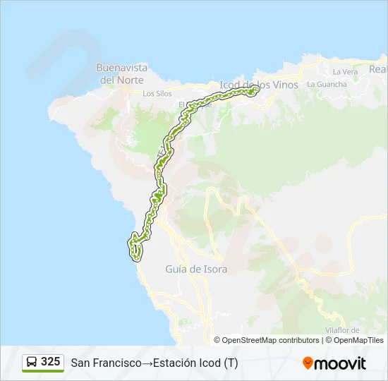 325 Bus Line Map