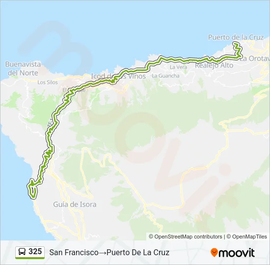 325 Bus Line Map