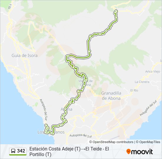 342 bus Line Map