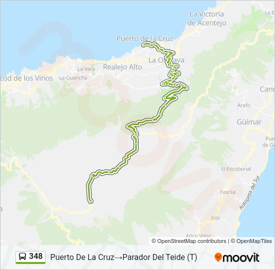 348 Bus Line Map