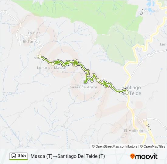 355 Bus Line Map