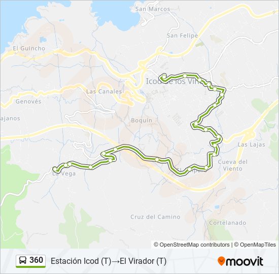 Mapa de 360 de autobús