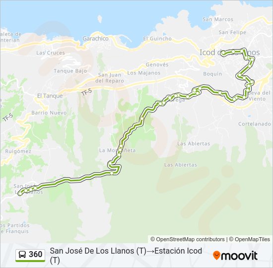 Mapa de 360 de autobús