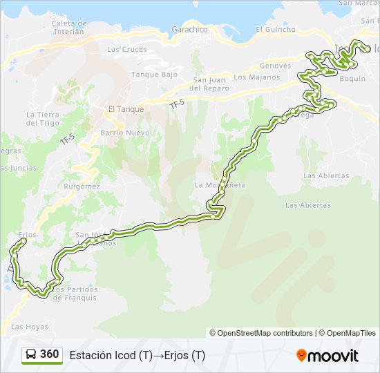 Mapa de 360 de autobús