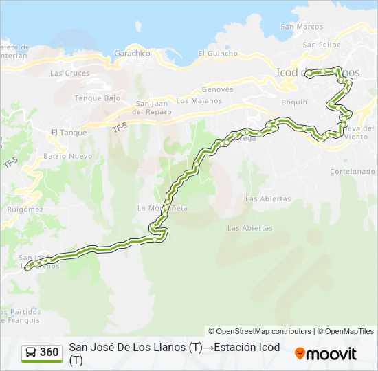 360 Bus Line Map