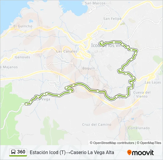 360 Bus Line Map