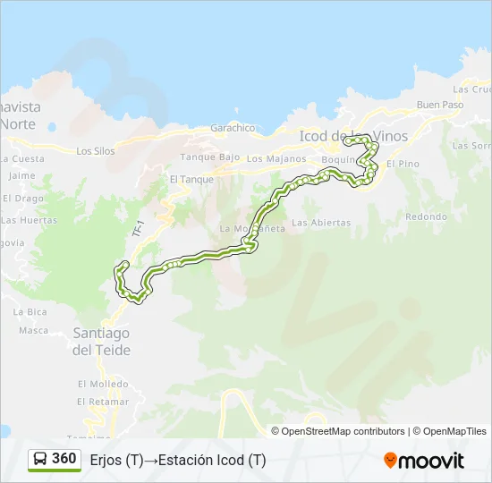 360 Bus Line Map