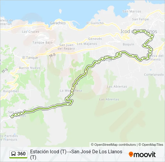 360 Bus Line Map