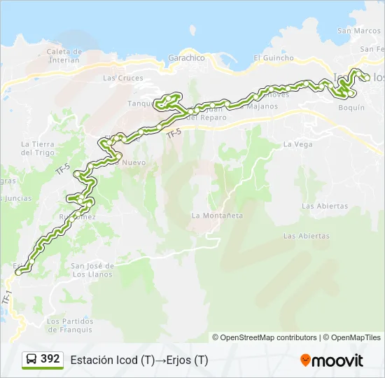 392 Bus Line Map