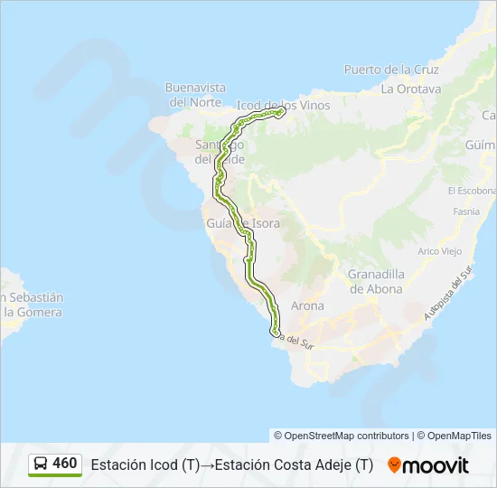 460 Bus Line Map