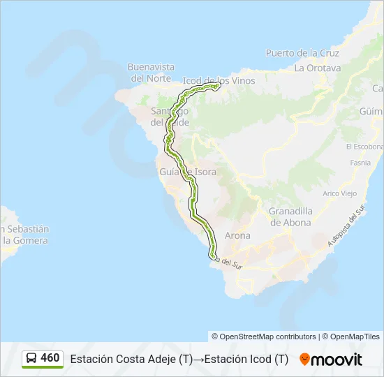 460 Bus Line Map