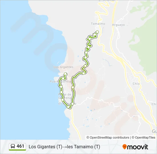 461 Bus Line Map