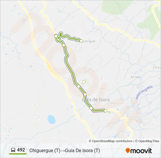 492 Bus Line Map