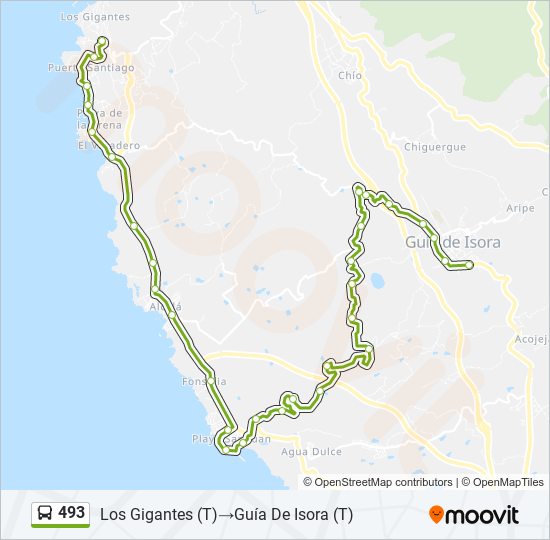 493 bus Line Map