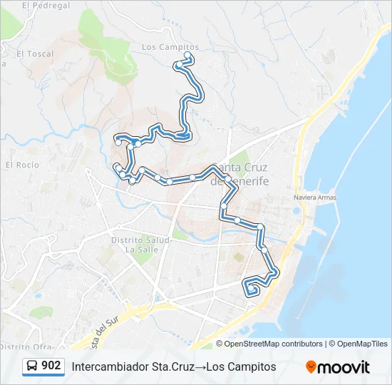 902 Bus Line Map