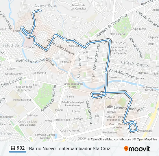 902 Bus Line Map